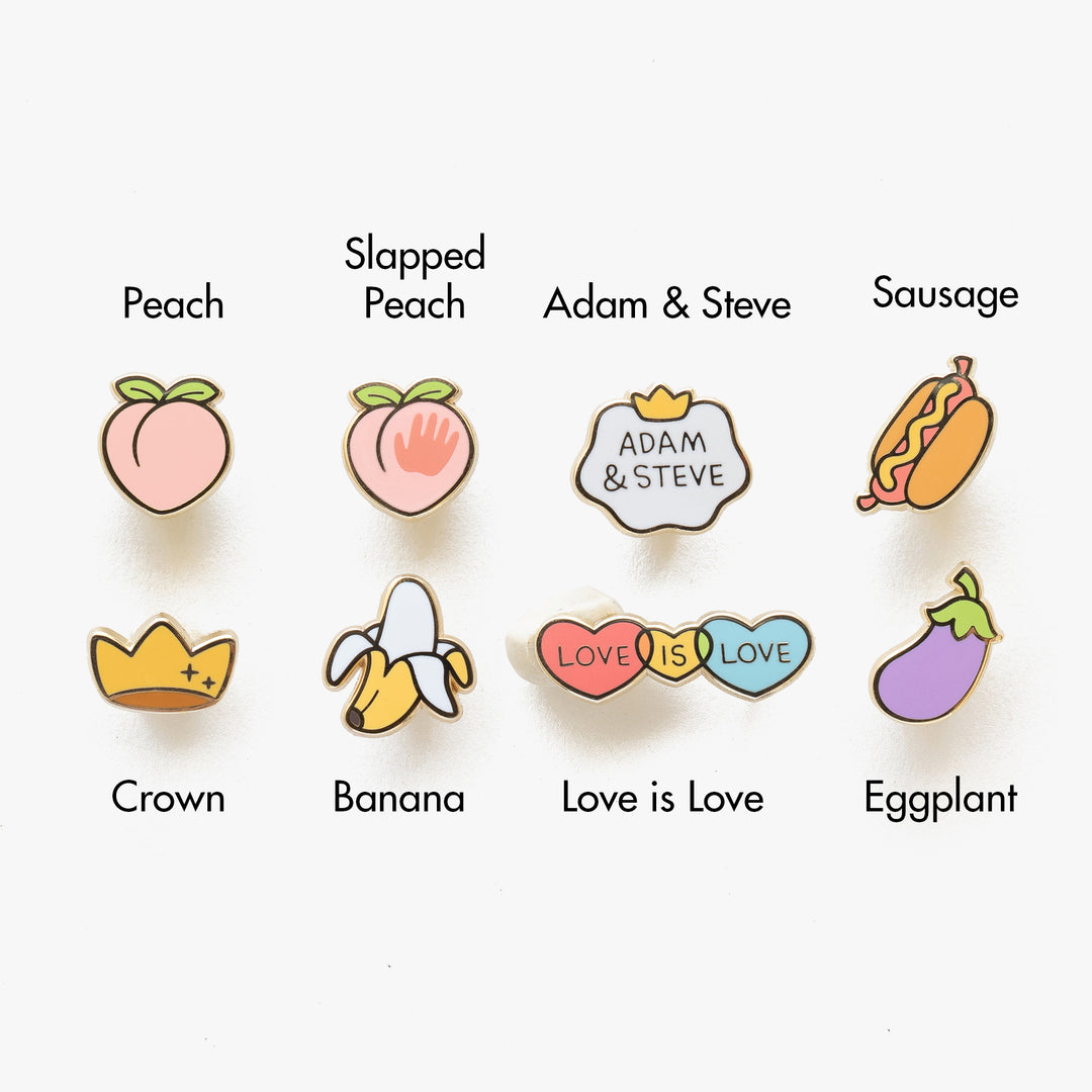 Adam & Steve Mini Pins
