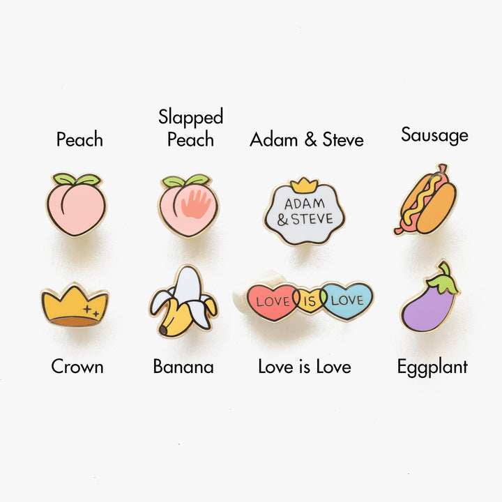 Adam & Steve Mini Pins
