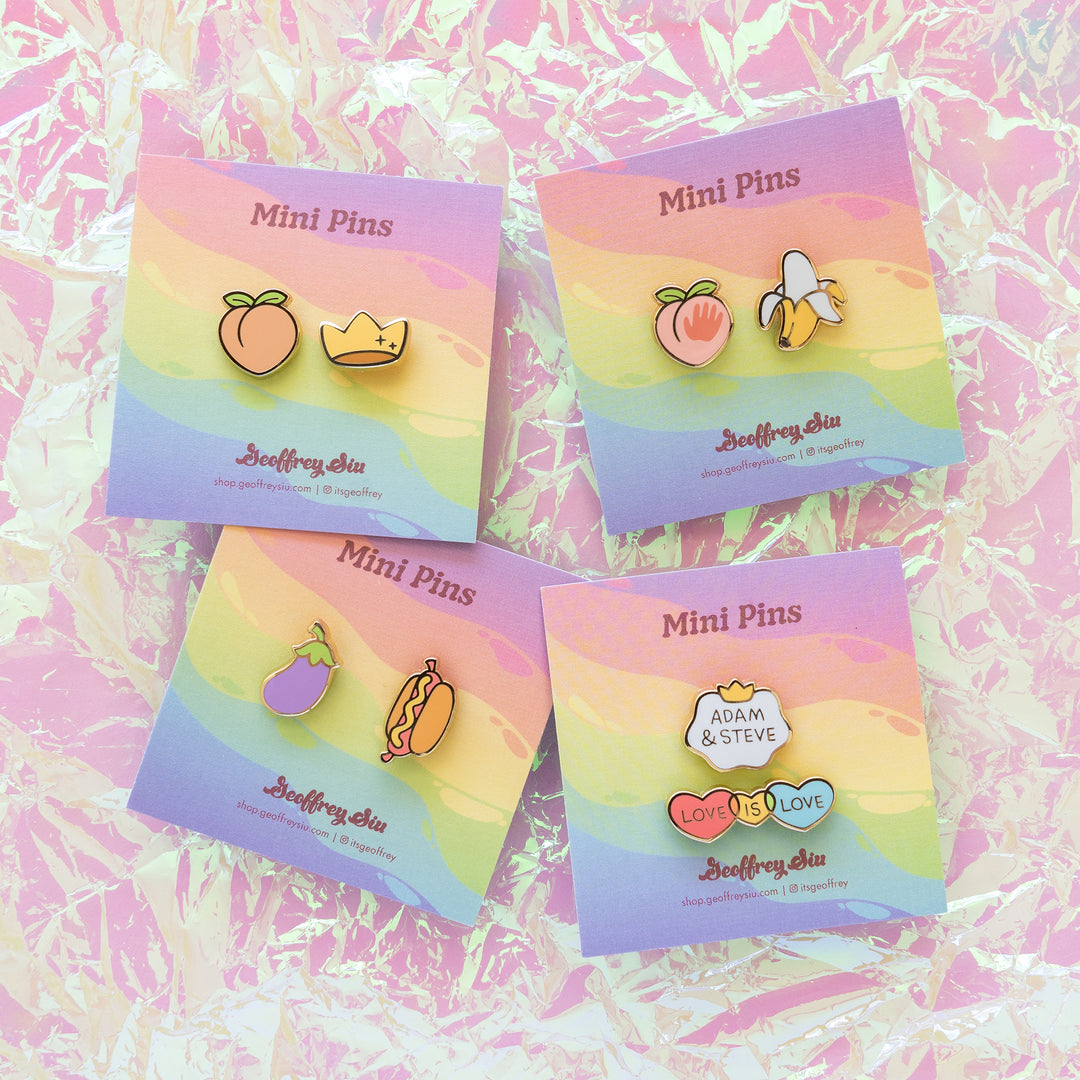 Adam & Steve Mini Pins