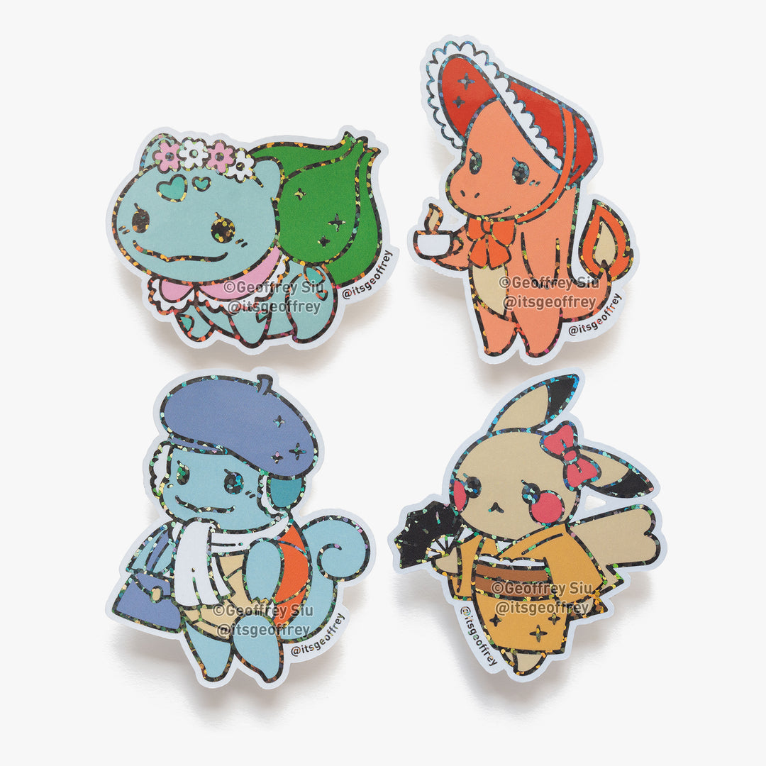 Pokema'am 1 Holographic Glitter Stickers