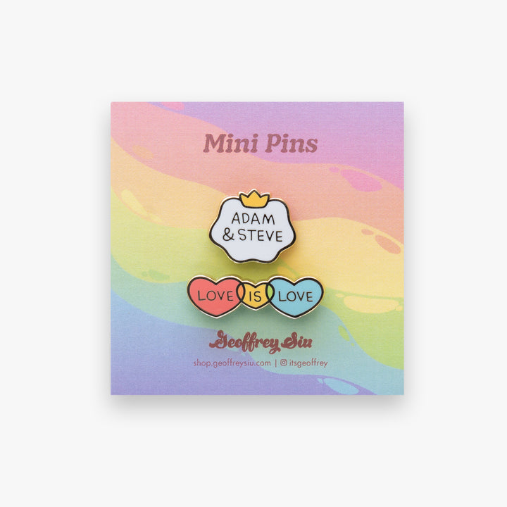 Adam & Steve Mini Pins