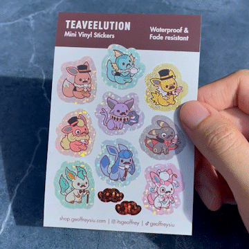Teaveelution Mini Vinyl Sticker Sheet