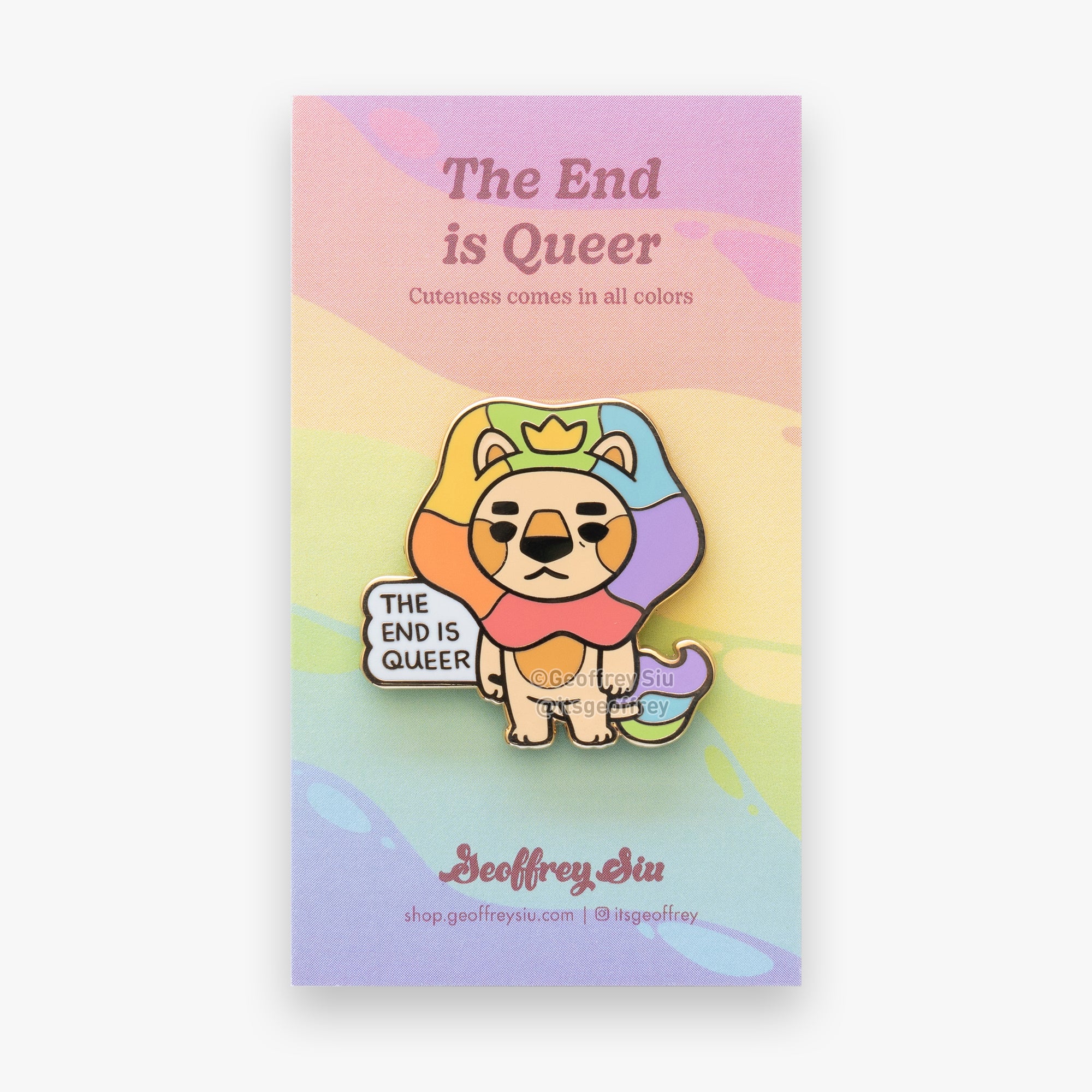 The End is Queer Hard Enamel Pin