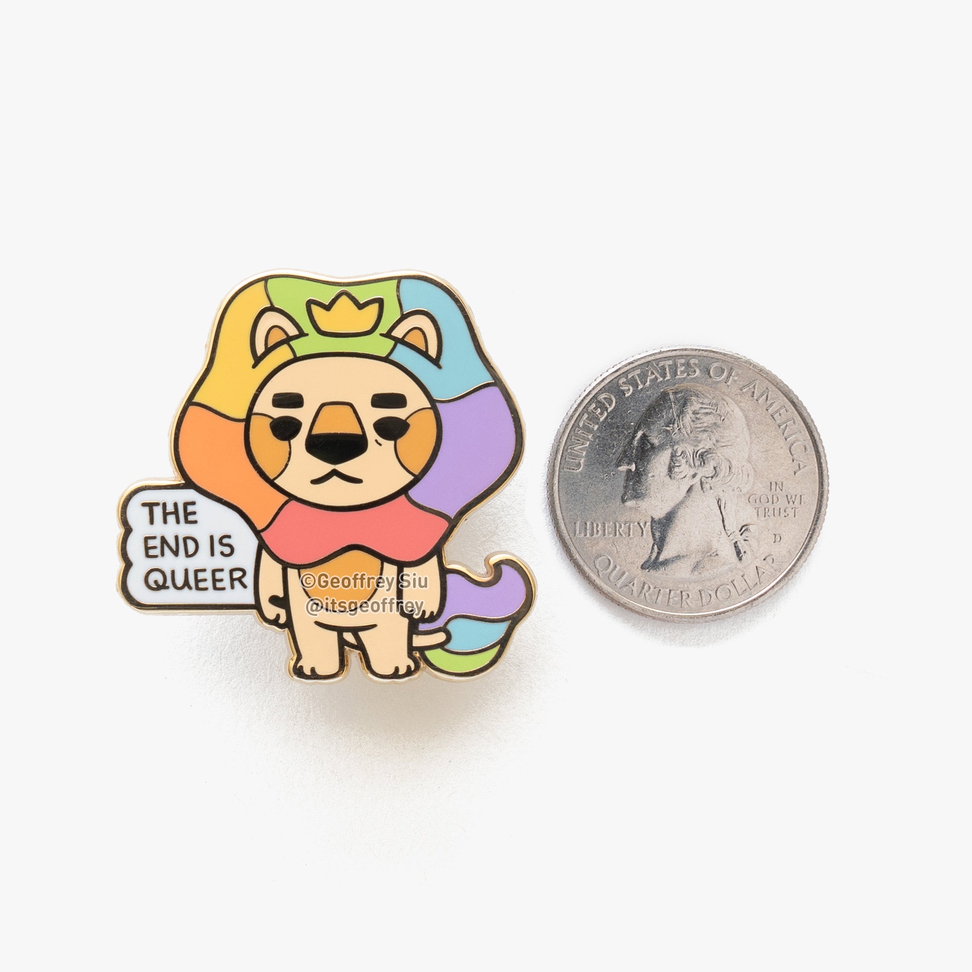 The End is Queer Hard Enamel Pin