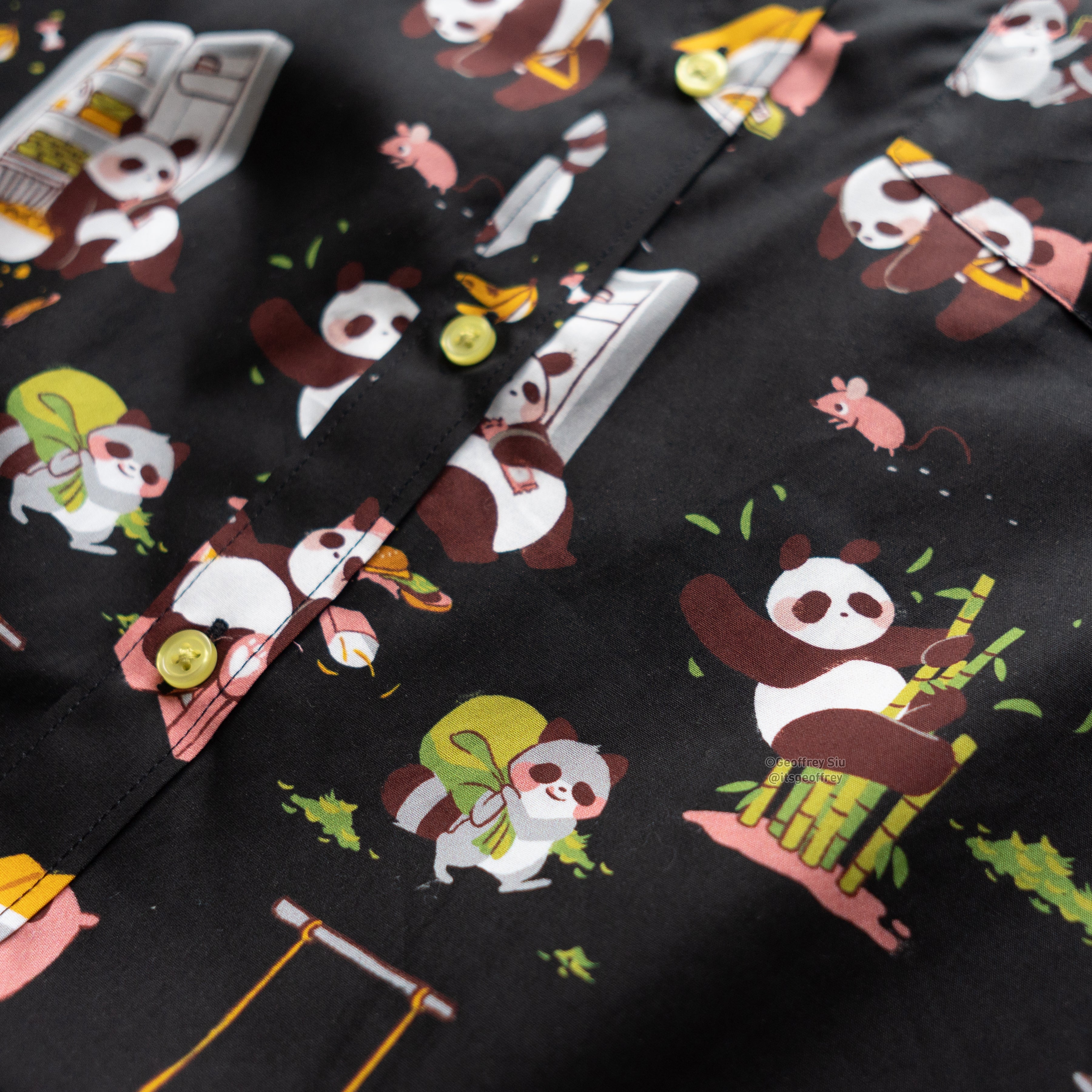 ORIGINAL Trash Panda Button-Up Shirt